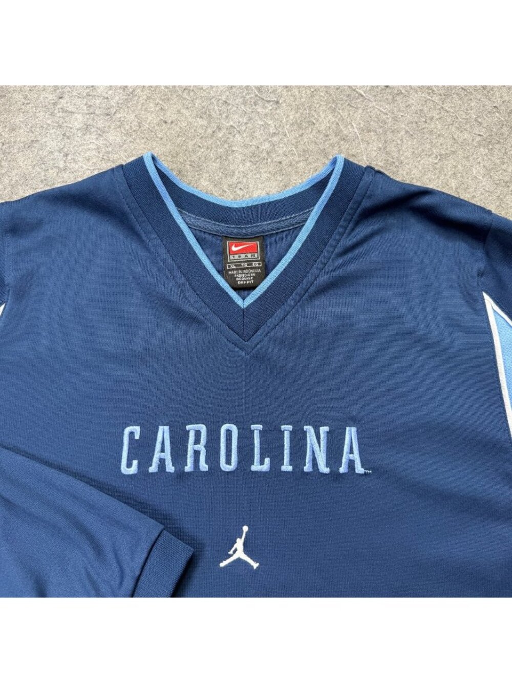 North Carolina Tar Heels Nike Elite Shooting Shirt Men XL Blue Long Sleeve Team